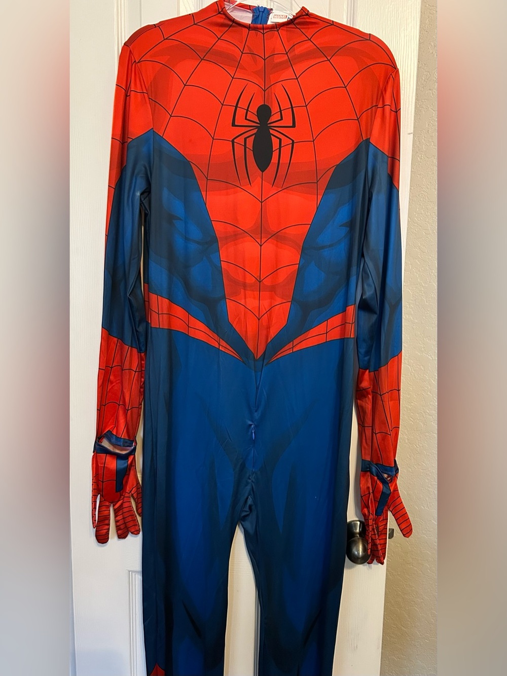 Marvel Red and Blue Spider Costume for Adults